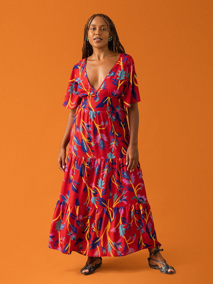VESTIDO NINA LONGUETE