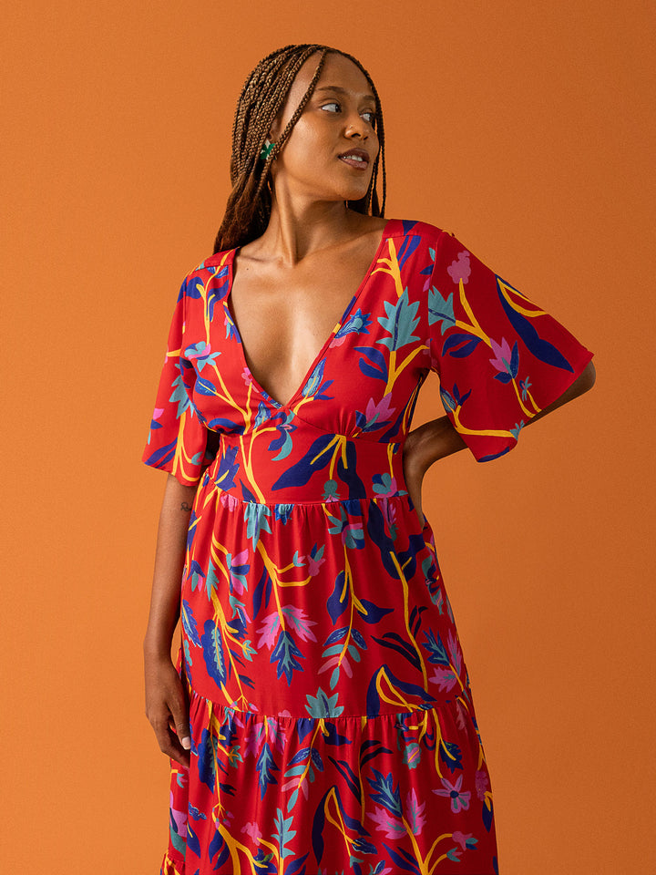 VESTIDO NINA LONGUETE
