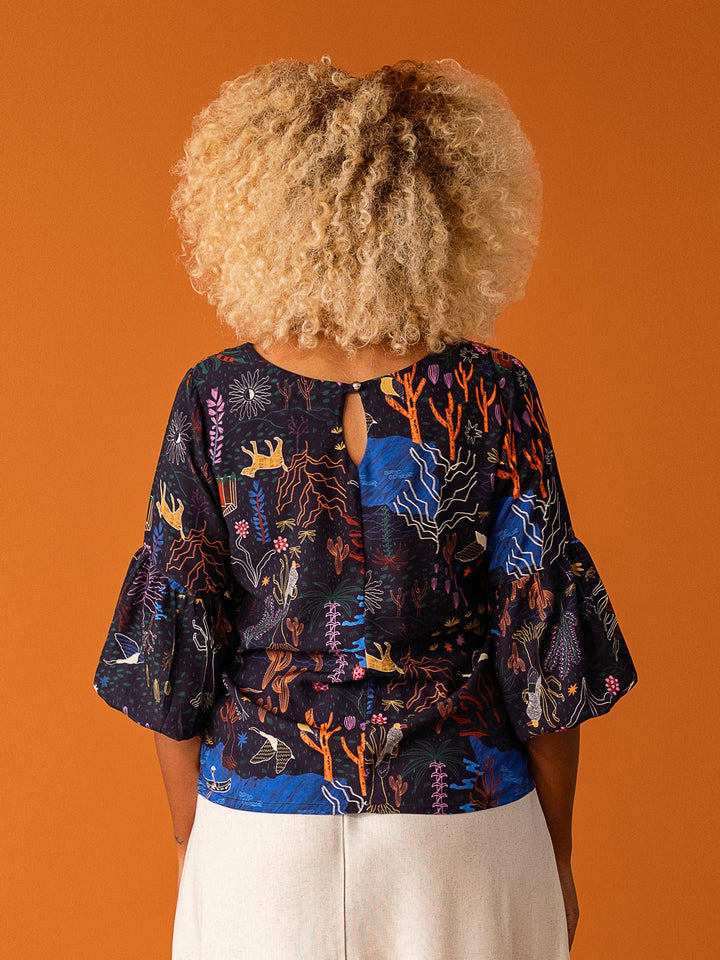 BLUSA MANGA BUFANTE