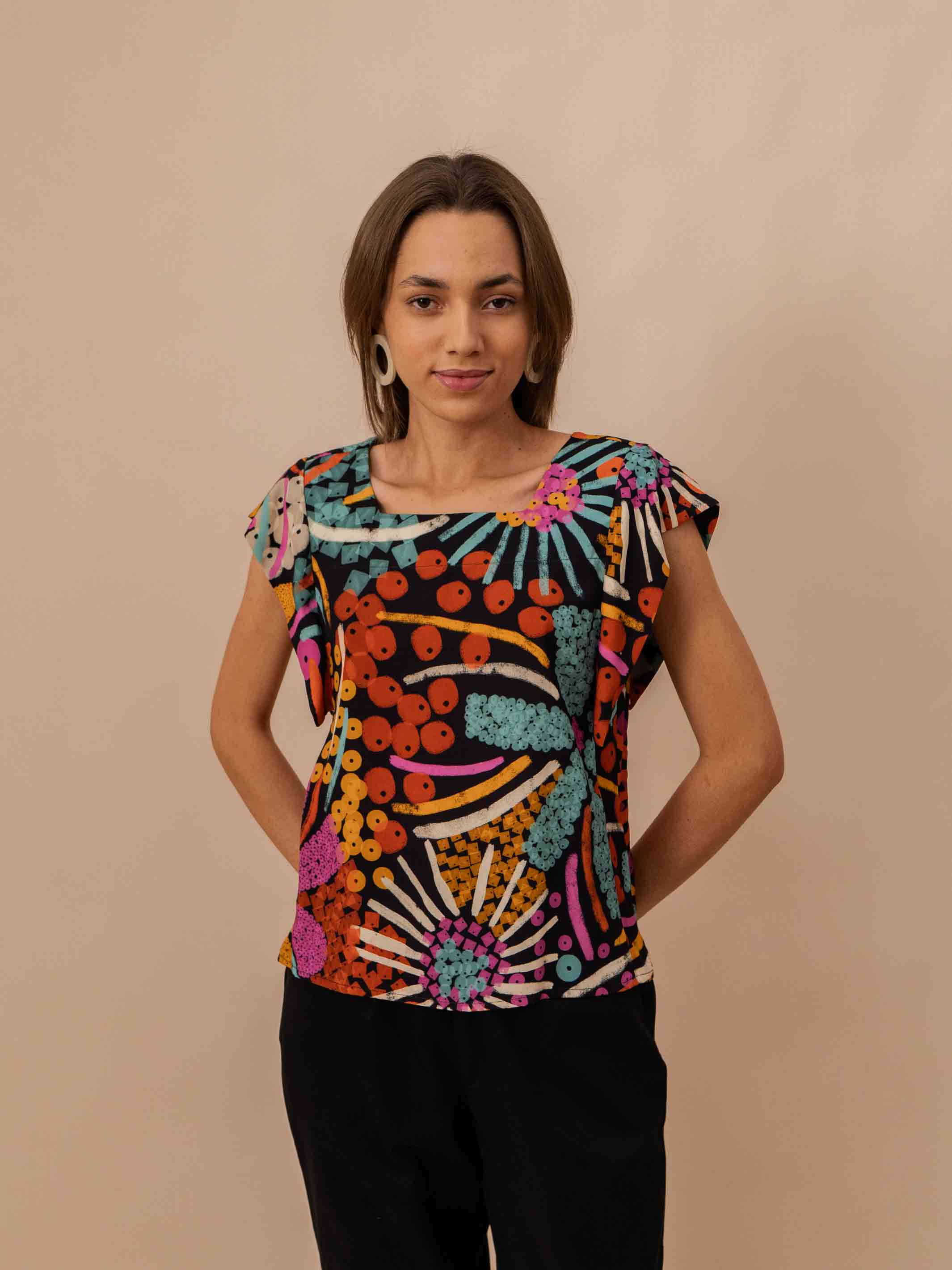 Blusa Estampada Feminina Maracatu DUAS Design