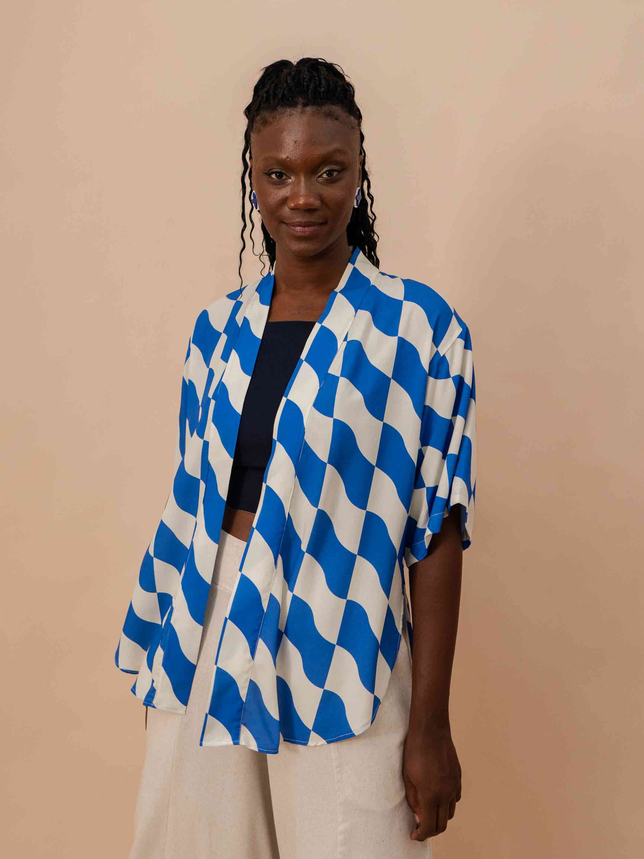 Kimono Estampado Fluido