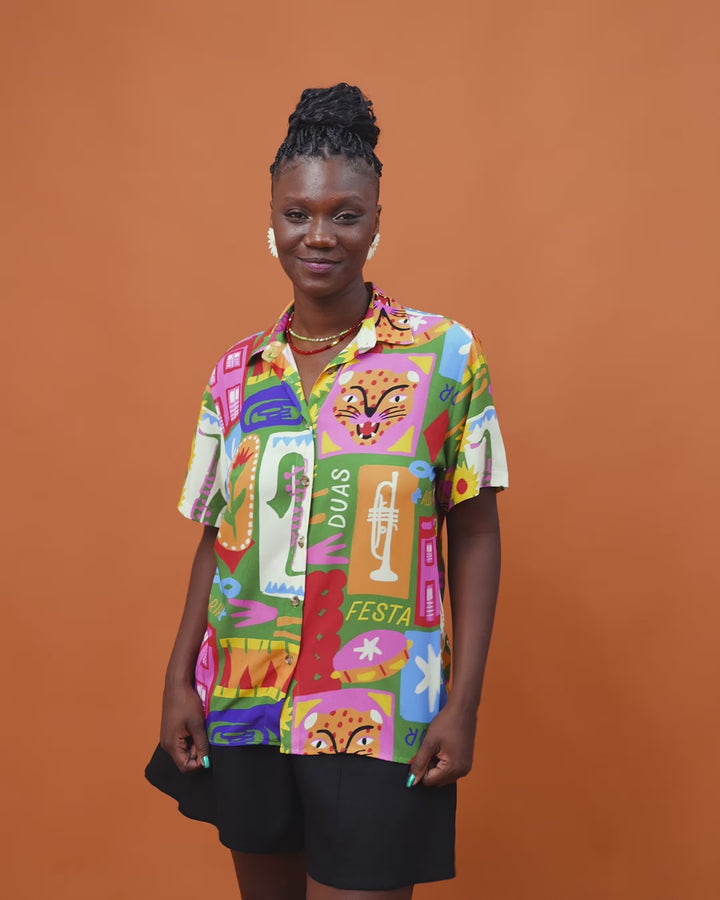 CAMISA DE BOTÃO | FOLIA