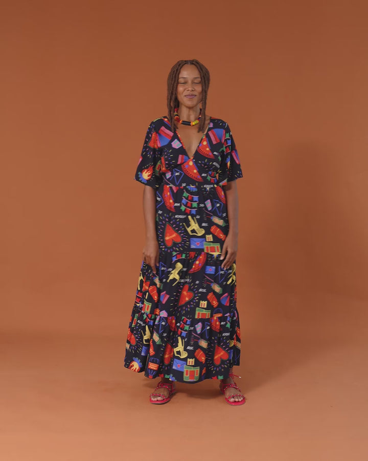 VESTIDO NINA LONGUETE