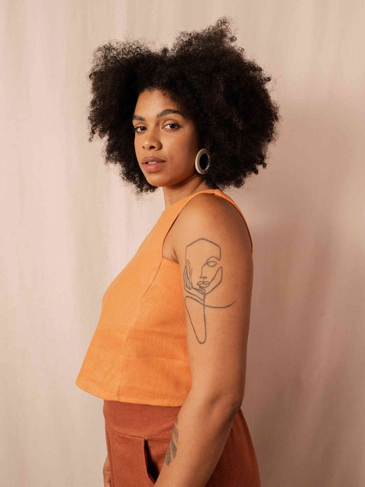 Cropped Maya | Linho