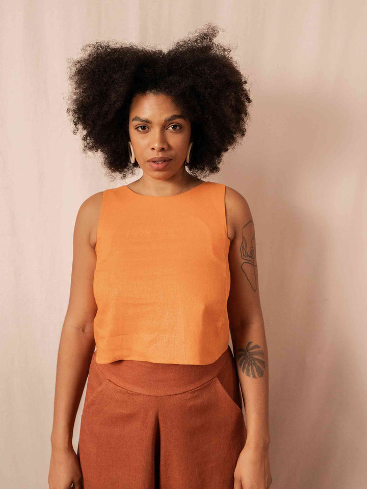 Cropped Maya | Linho