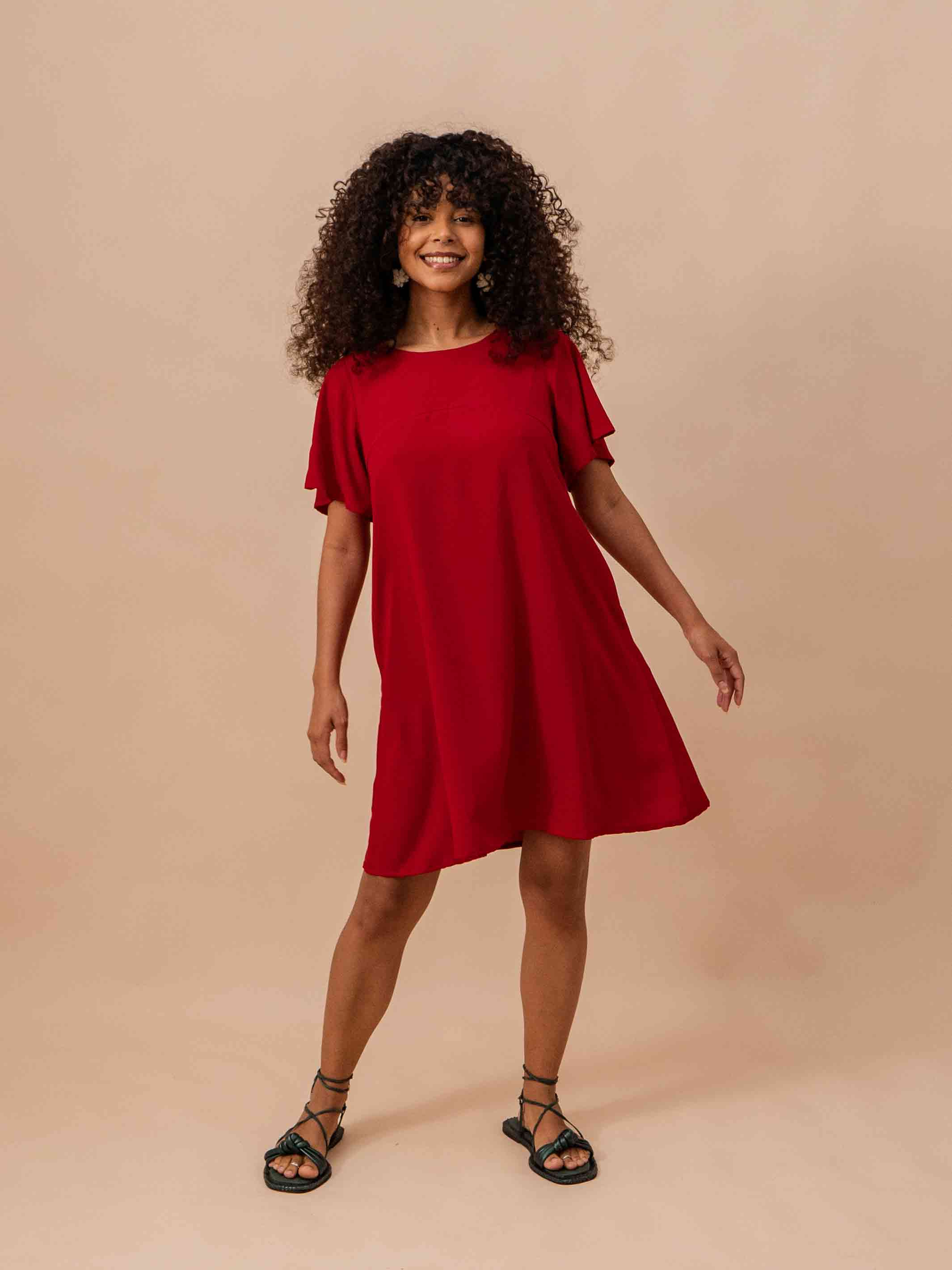 Vestido Curto Vermelho DUAS Design