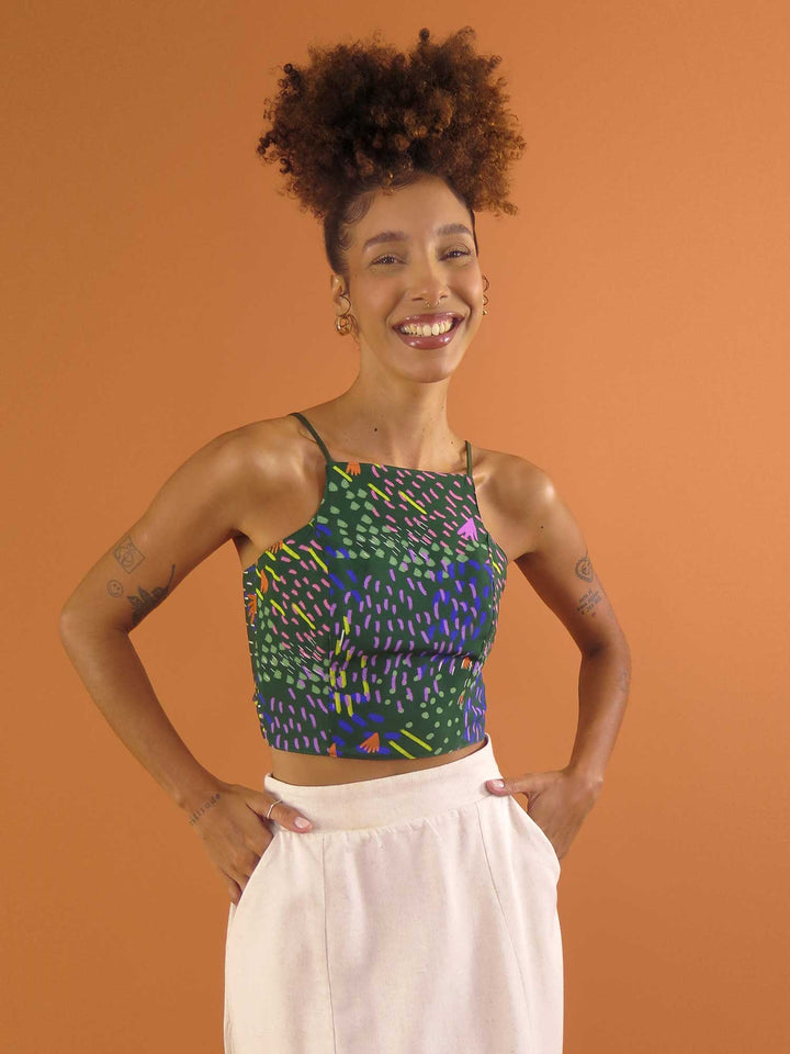 TOP LAÇO DUPLA FACE