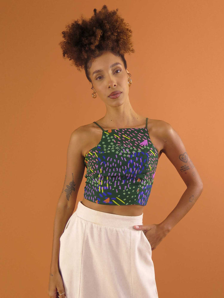 TOP LAÇO DUPLA FACE