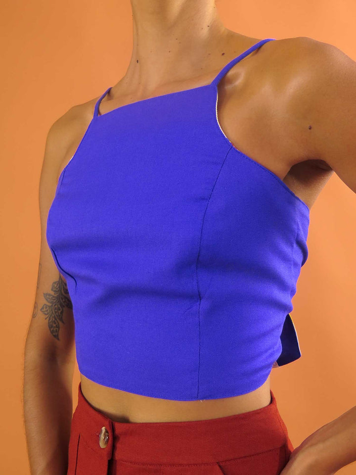 TOP LAÇO DUPLA FACE