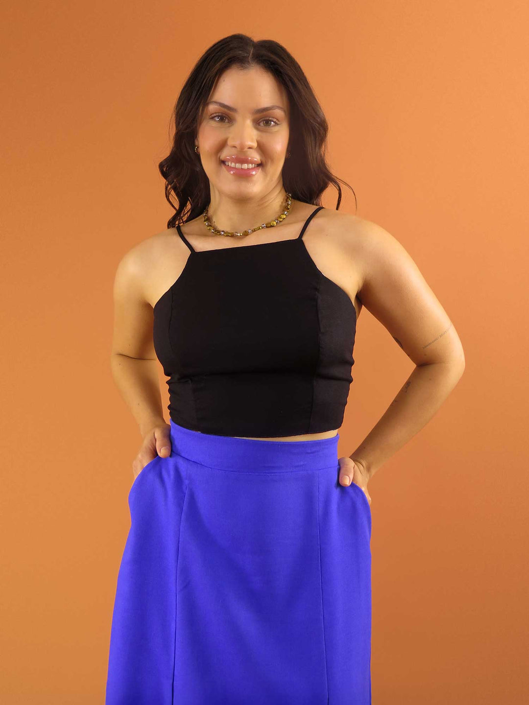 TOP LAÇO DUPLA FACE