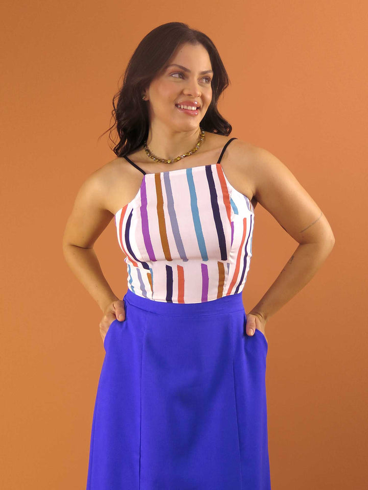 TOP LAÇO DUPLA FACE