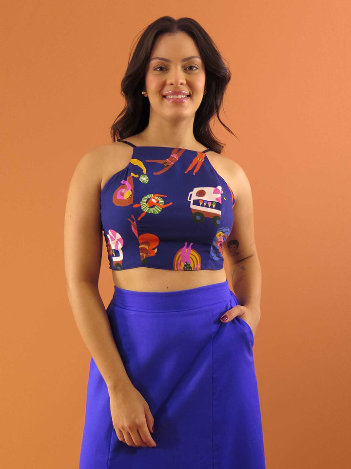 TOP LAÇO DUPLA FACE