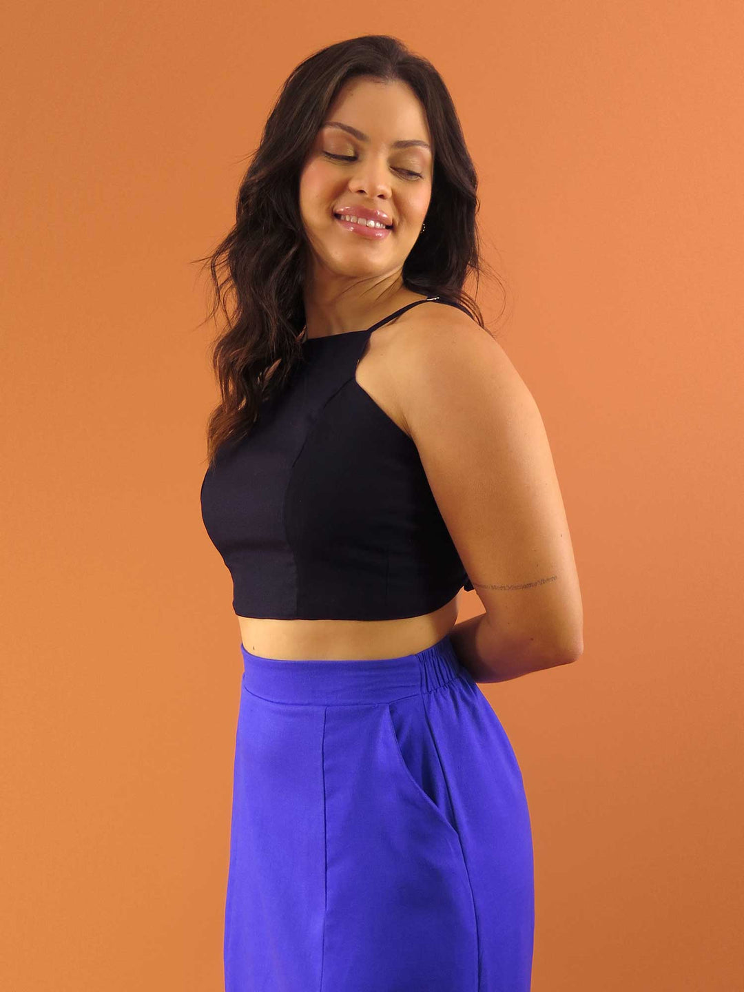 TOP LAÇO DUPLA FACE