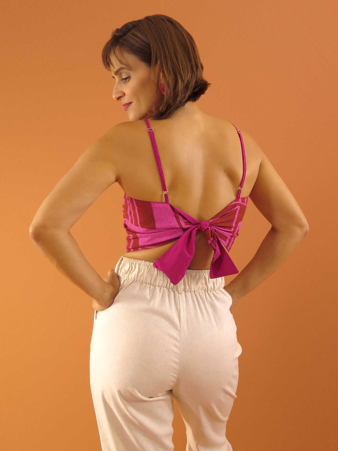 TOP LAÇO DUPLA FACE