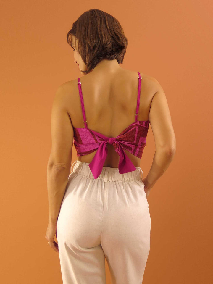 TOP LAÇO DUPLA FACE