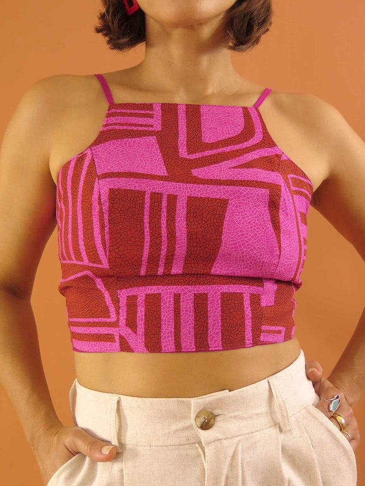 TOP LAÇO DUPLA FACE