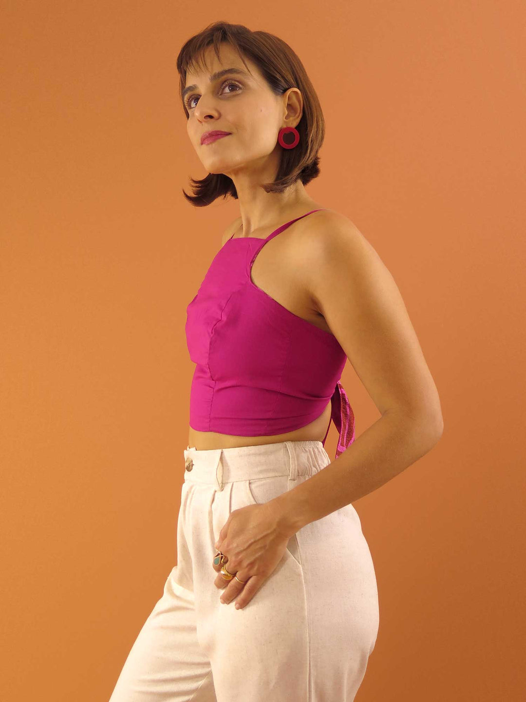 TOP LAÇO DUPLA FACE