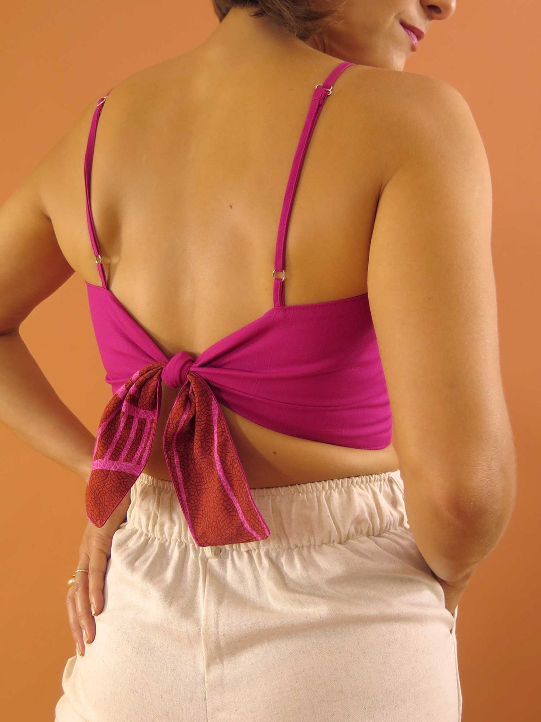 TOP LAÇO DUPLA FACE