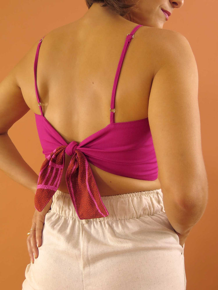 TOP LAÇO DUPLA FACE