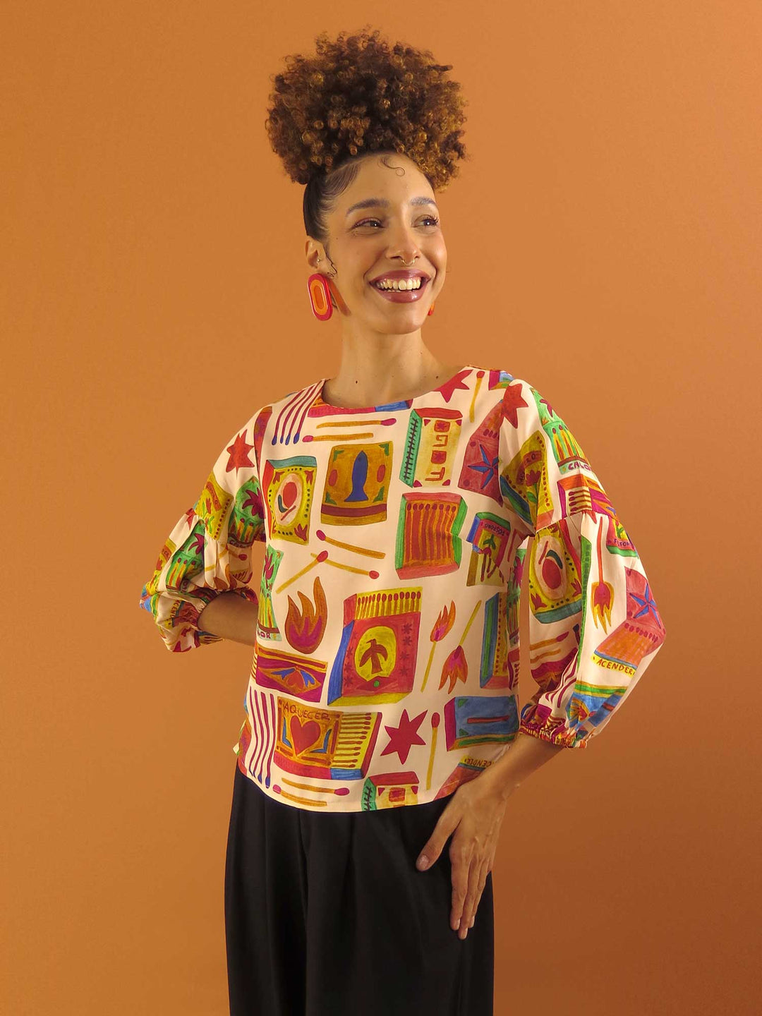 BLUSA MANGA BUFANTE