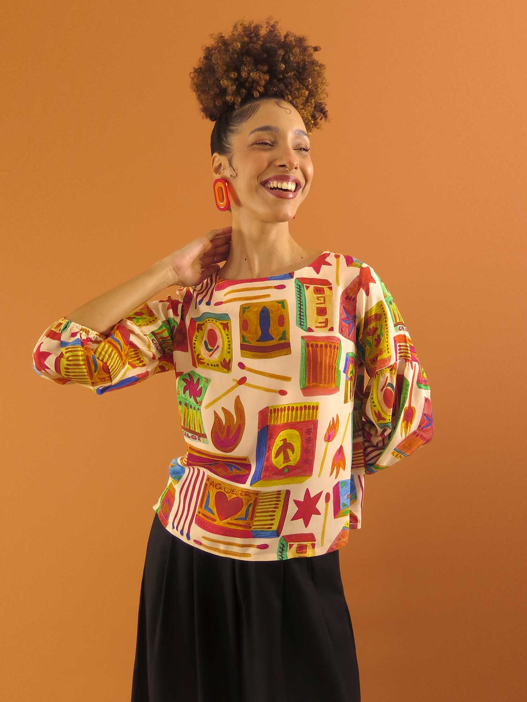 BLUSA MANGA BUFANTE