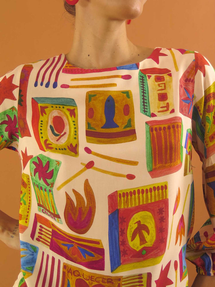 BLUSA MANGA BUFANTE