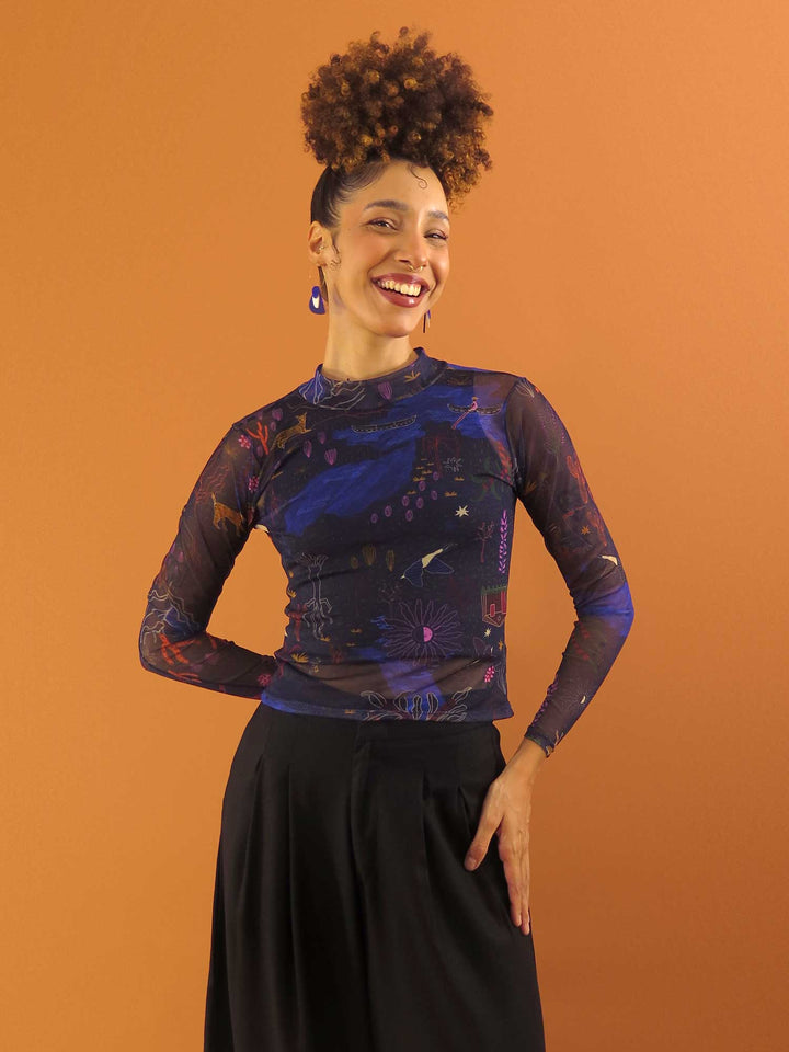 BLUSA CAROL MANGA LONGA