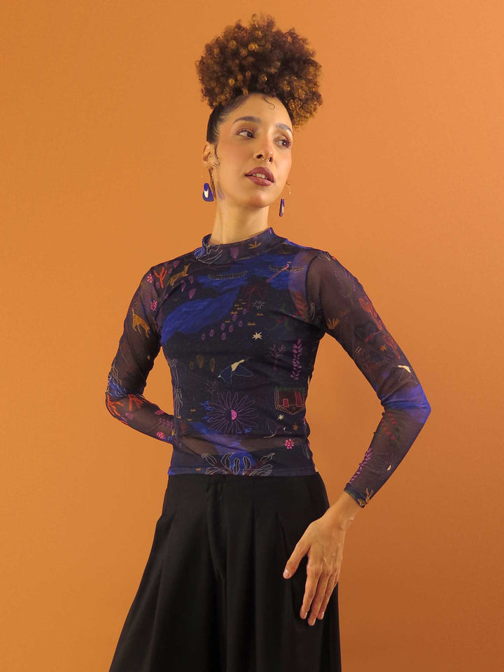 BLUSA CAROL MANGA LONGA