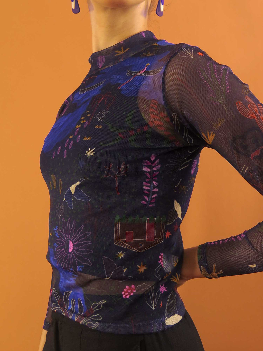 BLUSA CAROL MANGA LONGA