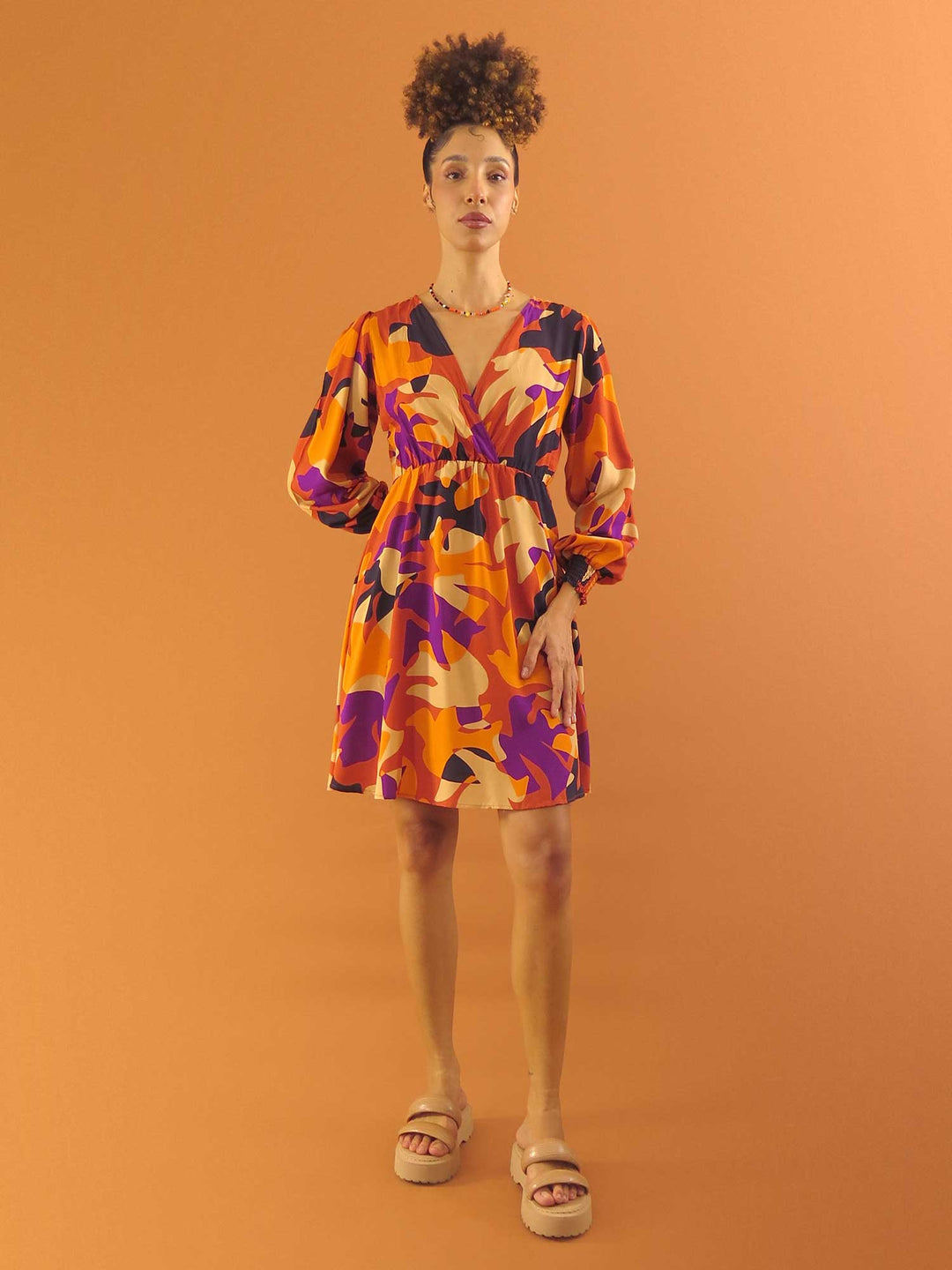 VESTIDO TRANSPASSADO CURTO