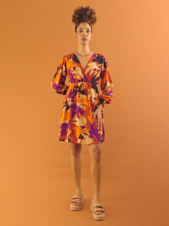 VESTIDO TRANSPASSADO CURTO