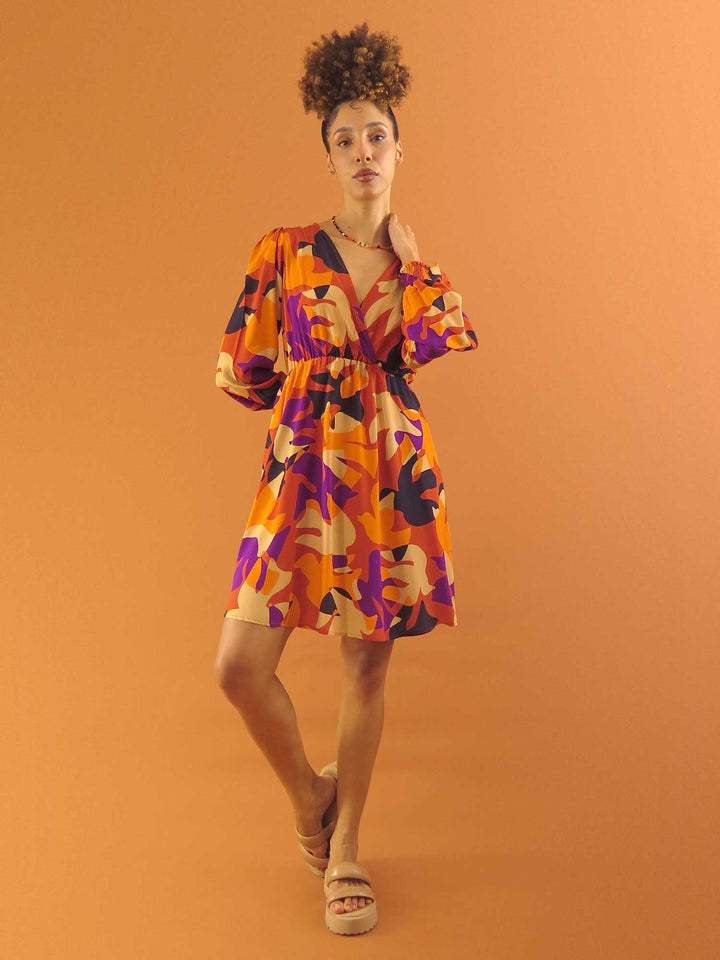VESTIDO TRANSPASSADO CURTO