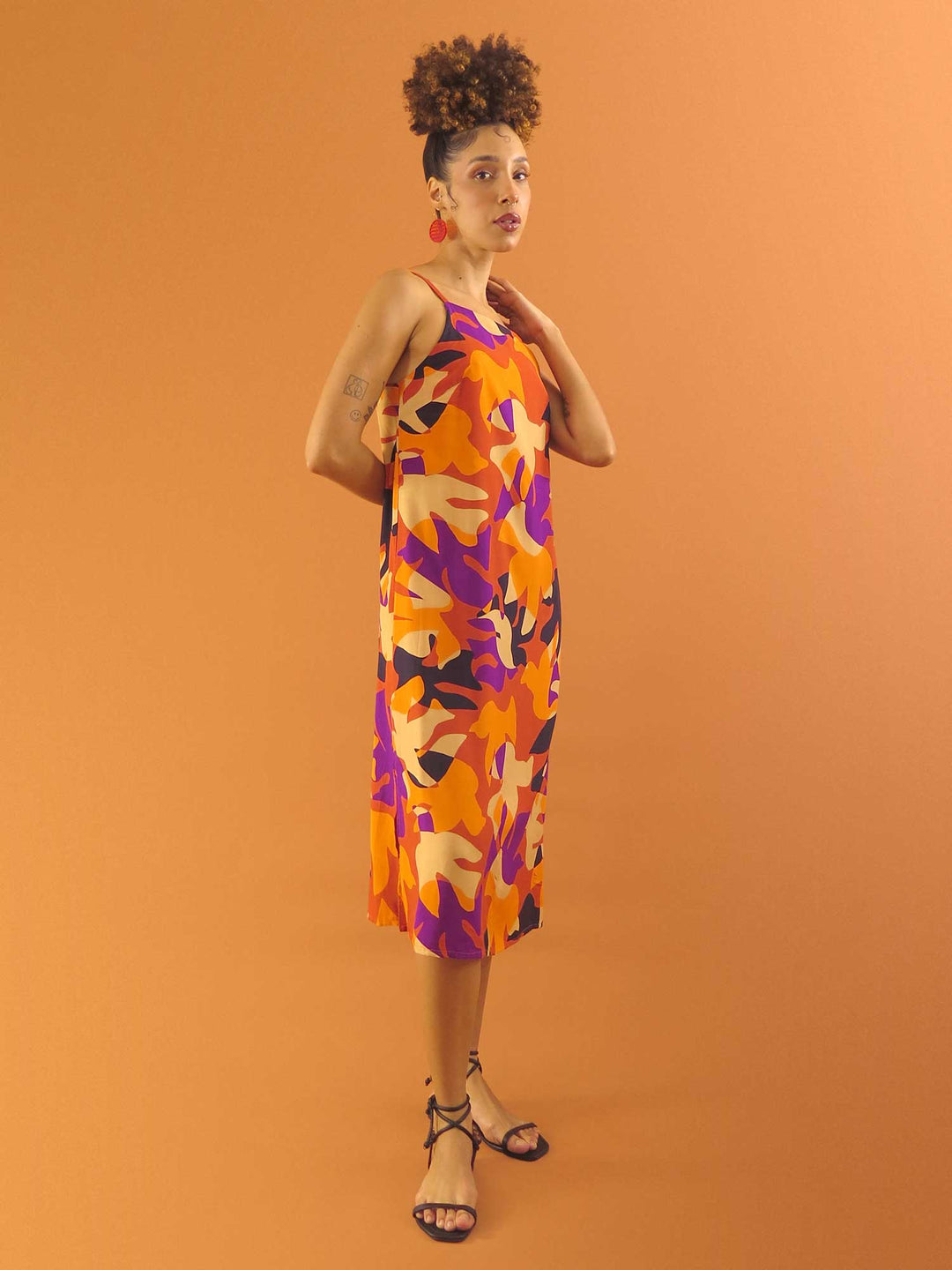 VESTIDO TRAPÉZIO MIDI