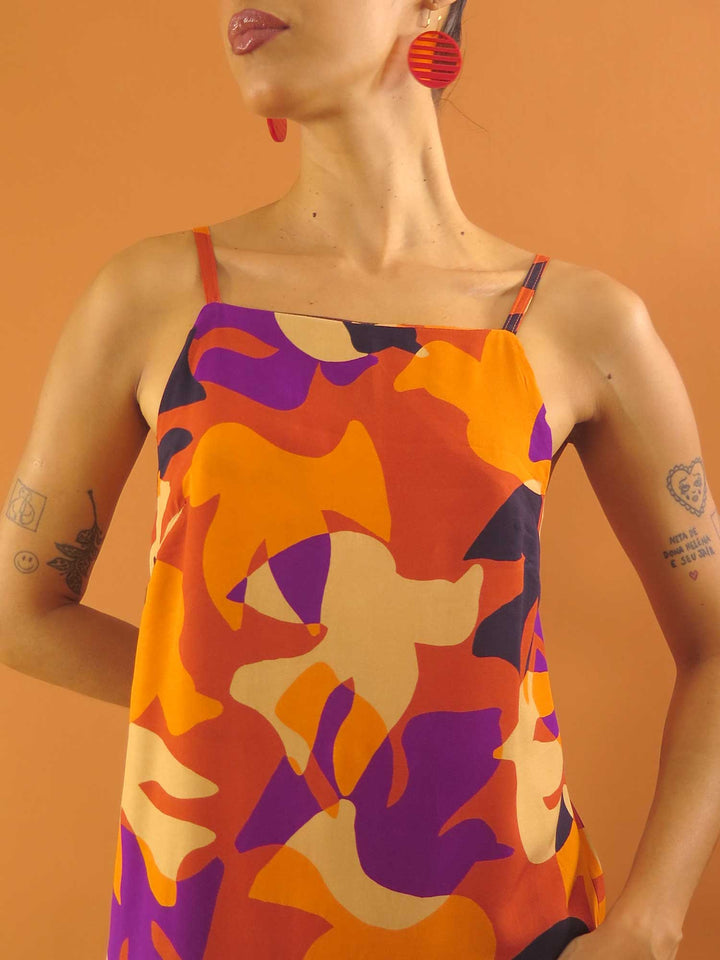 VESTIDO TRAPÉZIO MIDI