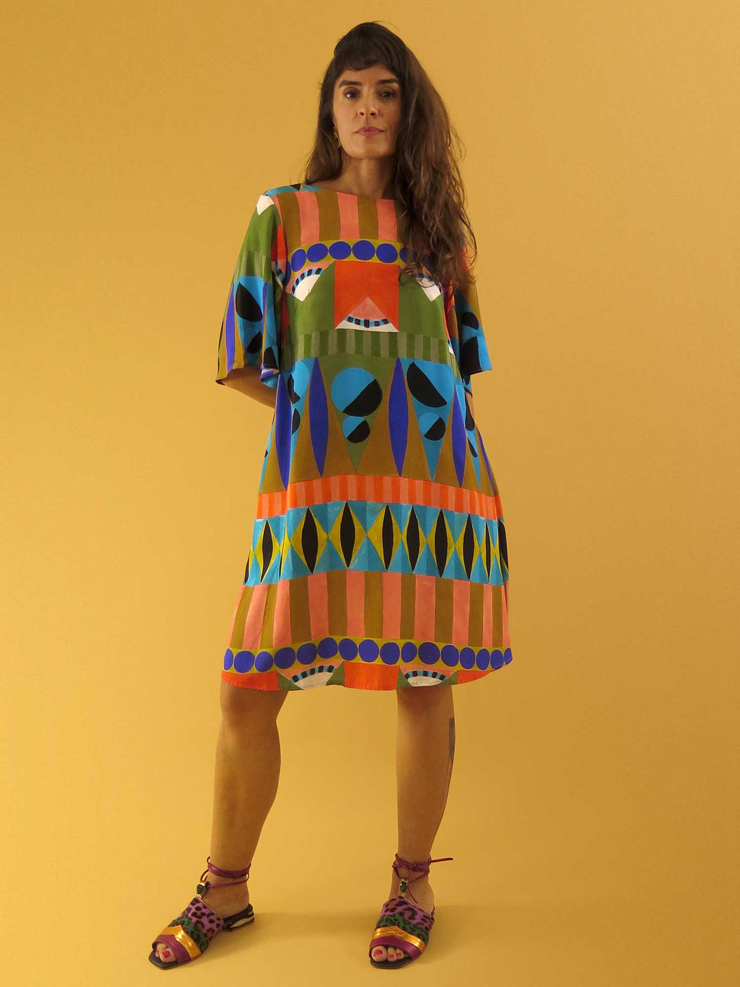 VESTIDO MANGA SINO