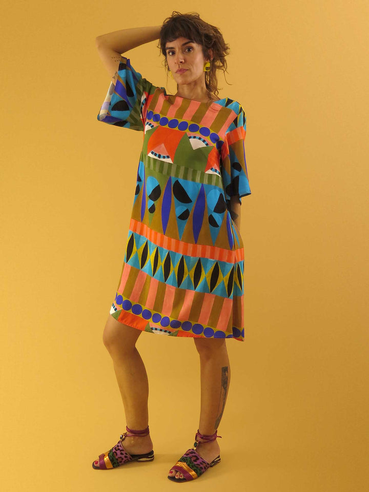 VESTIDO MANGA SINO