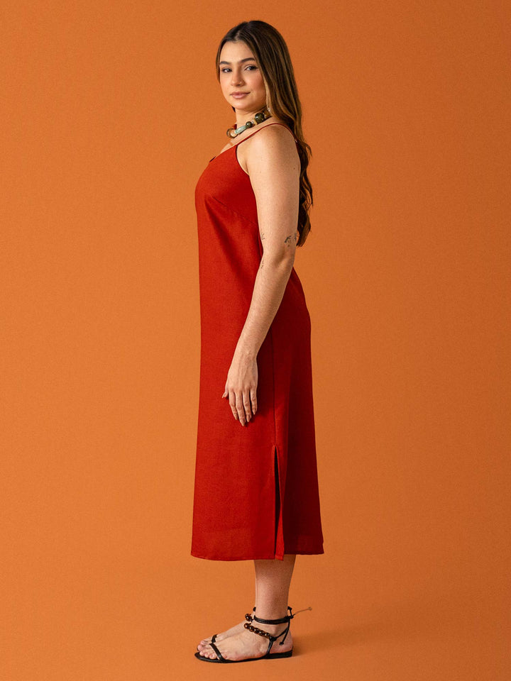 VESTIDO MARI LONGUETE | LINHO