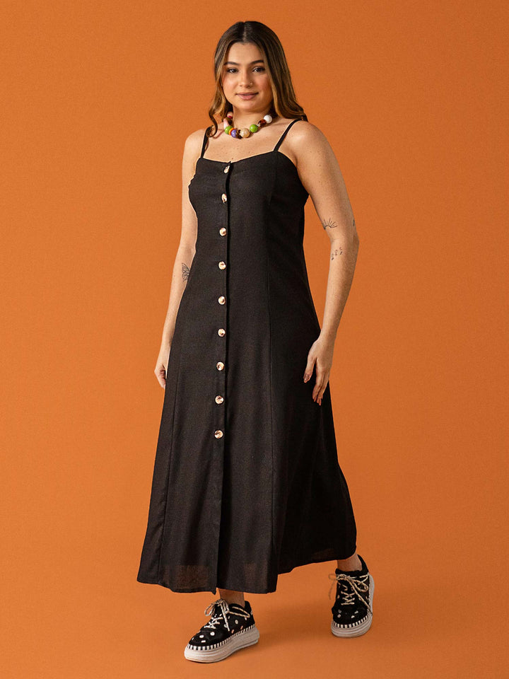 VESTIDO GIO LONGUETE | LINHO