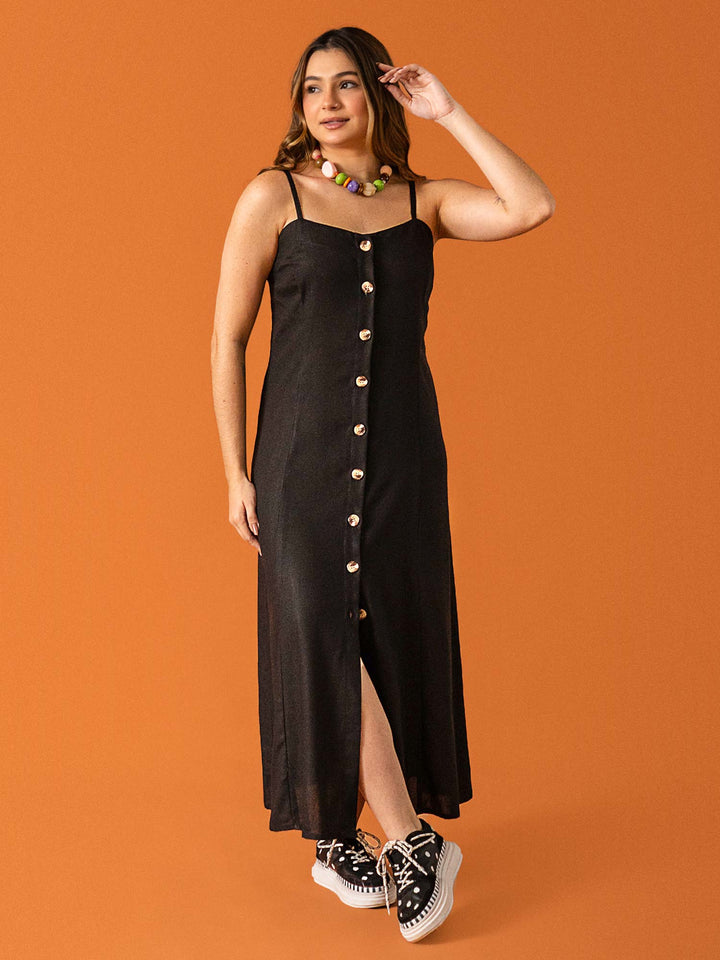 VESTIDO GIO LONGUETE | LINHO