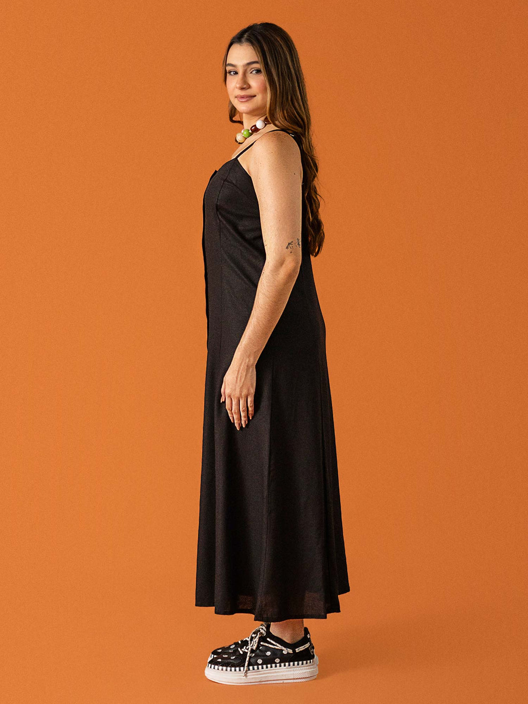 VESTIDO GIO LONGUETE | LINHO