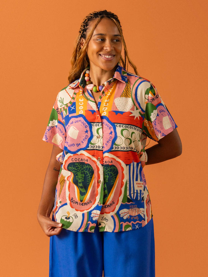 CAMISA DE BOTÃO | BATIDA DE COCO
