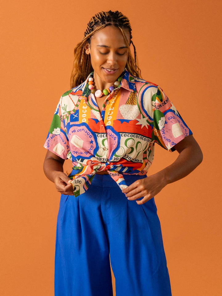 CAMISA DE BOTÃO | BATIDA DE COCO