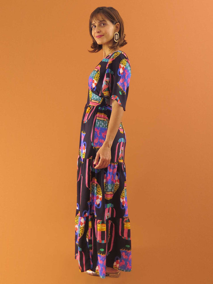 VESTIDO NINA LONGUETE