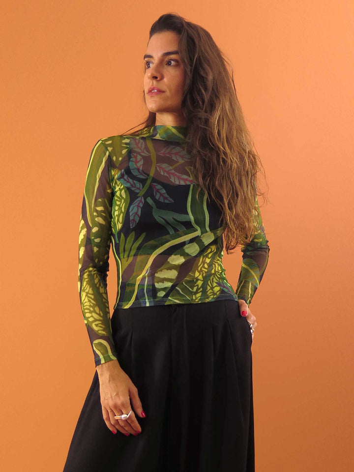 BLUSA CAROL MANGA LONGA