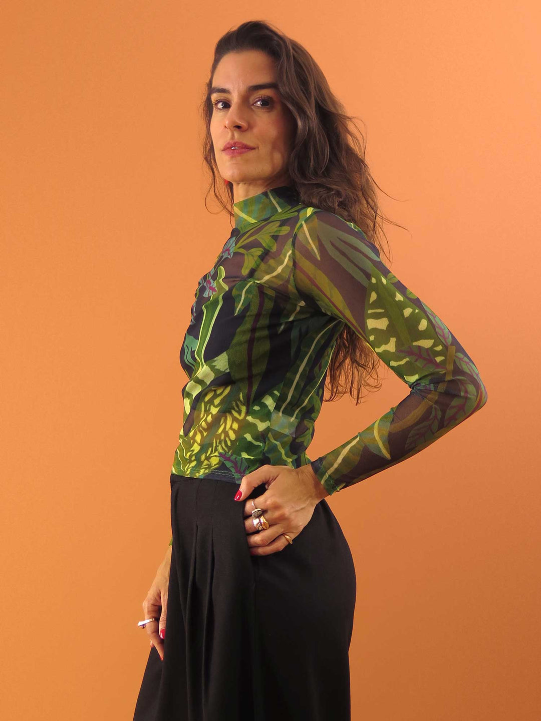 BLUSA CAROL MANGA LONGA