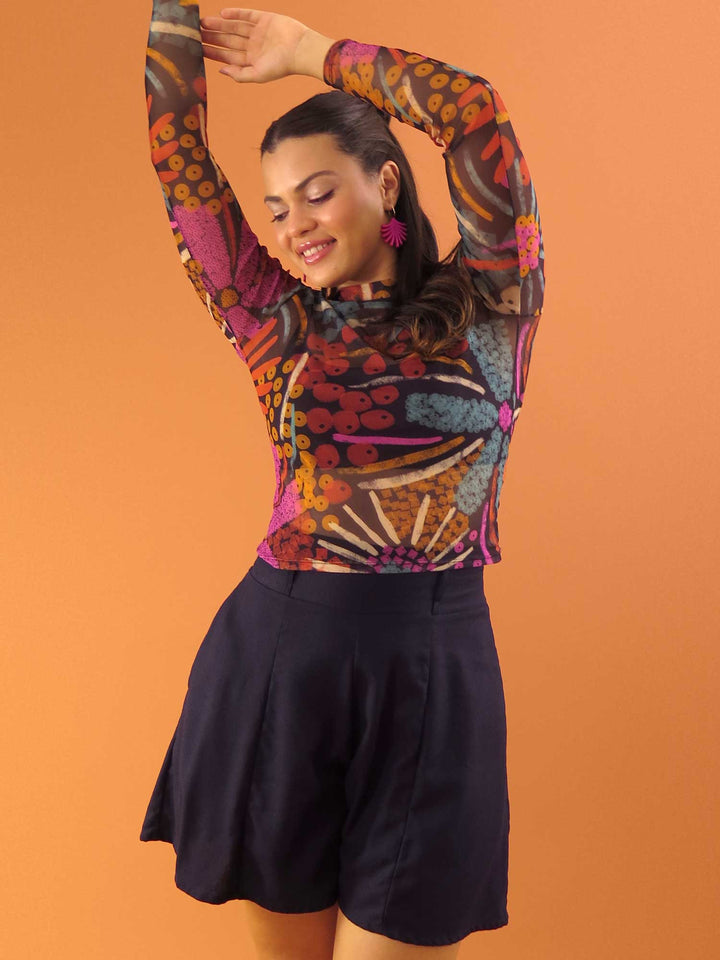 BLUSA CAROL MANGA LONGA
