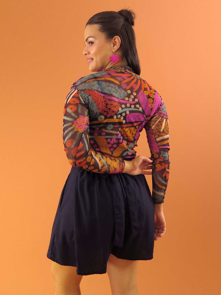 BLUSA CAROL MANGA LONGA
