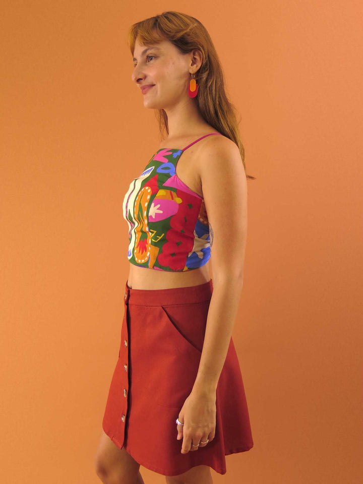 TOP LAÇO DUPLA FACE