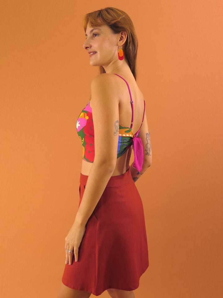 TOP LAÇO DUPLA FACE