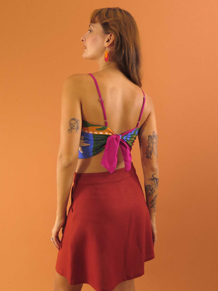 TOP LAÇO DUPLA FACE